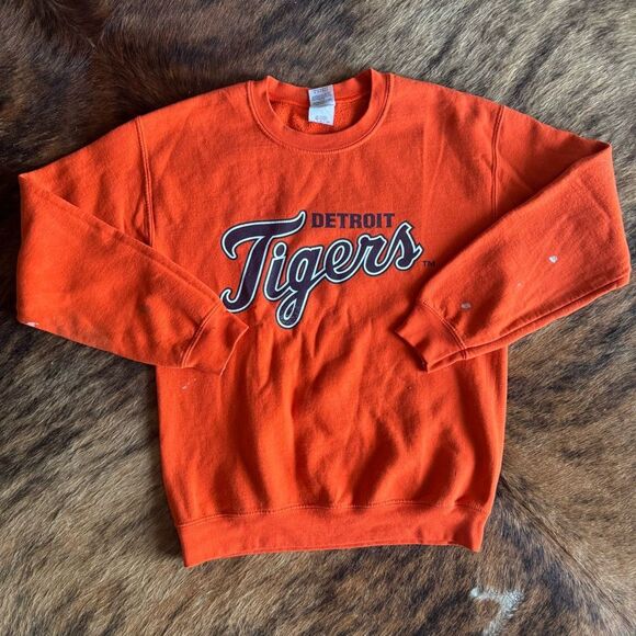 VTG Detroit Tigers Distressed Whose Your Tiger Sweatshirt - Picture 1 of 6